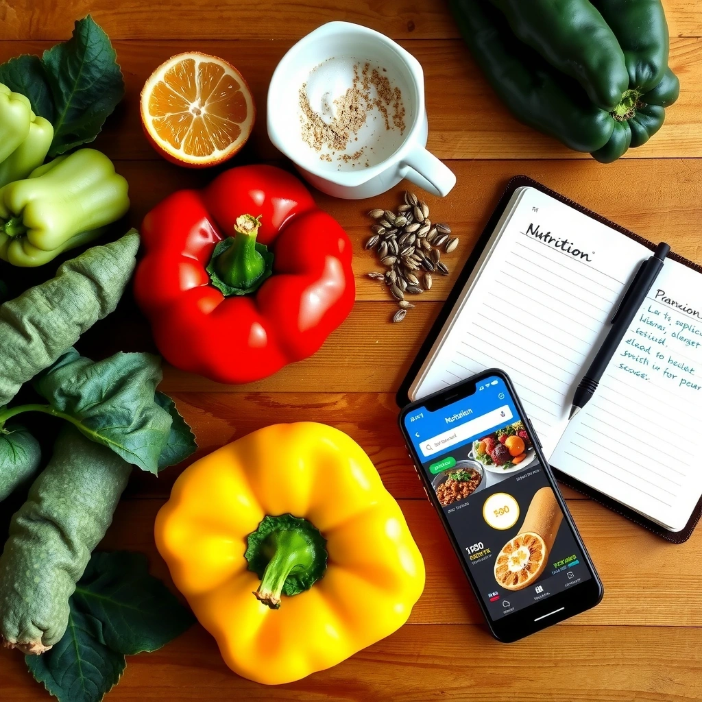 Workspace planning healthy meals